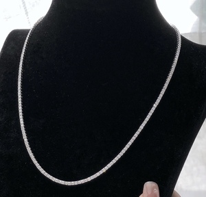 <span class=keywords><strong>Collana</strong></span> Tennis <span class=keywords><strong>Personalizzabile</strong></span> di Lusso con Diamanti Coltivati in Laboratorio 18K per Donna, Uso Quotidiano, <span class=keywords><strong>Collana</strong></span> con Diamanti CVD/HPHT - Product Image 2