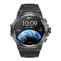 Montre connectée Bluetooth avec carte GPS hors ligne, surveillance de la santé masculine, réveil magnétique, suivi de la fréquence cardiaque, rappel d'appel HW009