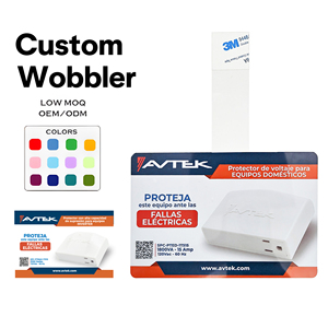 Hookei Étiquette adhésive transparente personnalisée pour présentoir, en PVC léger, pour supermarché et commerce de détail - Product Image 2