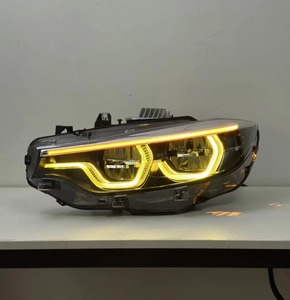 Đèn pha <span class=keywords><strong>LED</strong></span> kiểu Ikon Amber <span class=keywords><strong>DRL</strong></span> V2 BMX F32/F80/F82 M3/M4 LCI đổi màu vàng trắng, nâng cấp công tắc, 6000K, đèn trước mới - Product Image 5