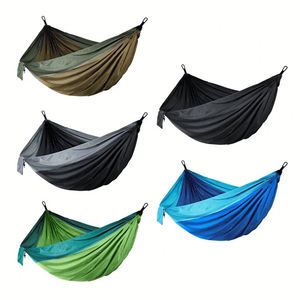 Hamaca Individual Plegable Ultraligera de Nailon 210T para Exteriores, Estilo Paracaídas, Ideal para Senderismo, Viajes y Camping - Product Image 4