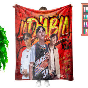 Produits tendance 2024 Nouveautés Conception personnalisée Chanteur mexicain XAVI La Diabla Couverture en microfibre de polyester écologique - Product Image 1