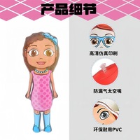 Muñecos Inflables 2D Personalizados de Fábrica, Personajes de Dibujos Animados y Almohadas de PVC para Niñas, Hechos a Medida Según Dibujo o Muestra