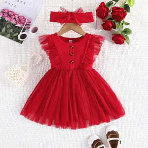 Hot sale wholesale fashion clothes for baby girl dress baby clothes dress cute