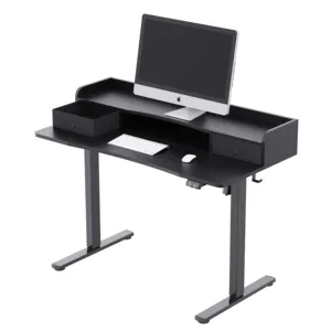 Hochwertiger ergonomischer moderner Büro computer tisch Sitz-Steh-Schreibtisch Einzelmotor-Stehpult Elektrischer höhen verstellbarer Schreibtisch