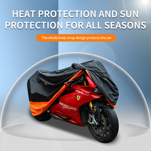 Housse de protection contre la pluie <span class=keywords><strong>pour</strong></span> moto et <span class=keywords><strong>scooter</strong></span> électrique, revêtement argenté, imperméable, anti-UV, bâche <span class=keywords><strong>pour</strong></span> vélos électriques, multi-tailles - Product Image 3