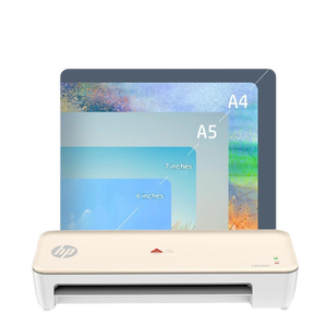 เครื่องเคลือบบัตรความร้อน H-P LW0403 สำหรับกระดาษและรูปถ่ายขนาด A4/A5/A6 |   สีเทาและสีโรสโกลด์ |   เครื่องติดกาว/ซีลสำหรับใช้ในบ้าน/สำนักงาน - Product Image 1