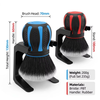 Brosse de nettoyage intérieur de voiture ultra douce, outil de nettoyage de la poussière à poils en microfibre anti-rayures pour tableau de bord, aérateur et cuir de voiture
