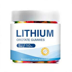 Gomitas de Orotato de Litio en Oferta, 60 Unidades, Suplementos de Litio, Vitamina <span class=keywords><strong>B</strong></span>, Magnesio, Apoyo al Estado de Ánimo, Alivio del Estrés, Salud Cerebral - Product Image 1
