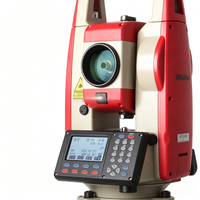Stazione Totale Economica Senza Prisma con Misurazione Laser a 1500m, Strumento di Rilevamento con Ottica Laser e Memoria da 100.000 Punti