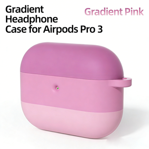 Étui en silicone souple de haute qualité avec dégradé de couleurs tendance, moulé sur mesure pour <span class=keywords><strong>AirPods</strong></span> Pro <span class=keywords><strong>3</strong></span> (2025). 360 °   Protection complète - Product Image 1