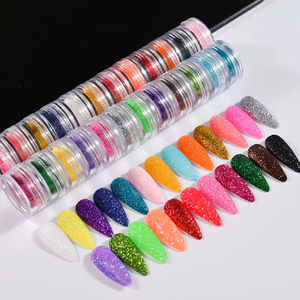 <span class=keywords><strong>24</strong></span> Couleurs/Ensemble Poudre de Paillettes Holographiques pour Ongles, Pigment Chromé Iridescent <span class=keywords><strong>Effet</strong></span> <span class=keywords><strong>Sucre</strong></span> pour Noël, Poudre Décorative pour Manucure Gel UV - Product Image 6