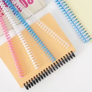 Notebook Plastic Binding Spiral Strip A4 30 Hole Circle Ring Book Binder A4 Loose-leaf Paper Booking Coil School Office Supply