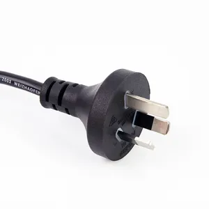 Australia SAA 3 Pin Plug ke IEC C13 konektor kabel daya untuk aplikasi listrik 3 Pin Plug