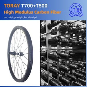 Vente directe de roues 700C Tubeless Tire Gravel Bike Wheel Set de roues de frein à disque 700C Carbon à vendre - Product Image 3