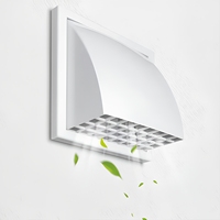 Grilles de ventilation murales en plastique ABS flexible pour extracteur d'air