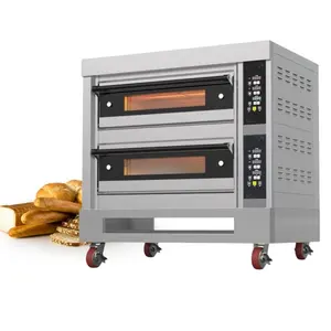 Tek katlı sanayi geleneksel profesyonel Saj Pizza ekmek makinesi fırın gazı