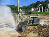 Machine de forage solaire MZ130Y-2 pour ancrage de vis de terre Krinner, vis hélicoïdale à faible coût à vendre