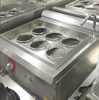 Cuisinière à nouilles électrique professionnelle en acier inoxydable RKMF-T601 à six bacs pour la vente
