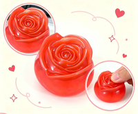 Jouet anti-stress souple et compressible en forme de rose Kawaii, à remontée lente, pour soulager l'anxiété, décoration de bureau sensorielle, cadeau amusant, boîte surprise