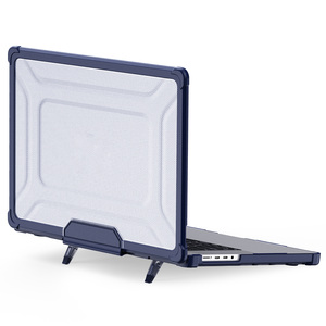 Funda plegable translúcida con soporte para Macbook Air 13 Air13.6 Air15.3 Pro13 Pro14 Pro16 <span class=keywords><strong>PC</strong></span> TPU Laptop Case - Product Image 1