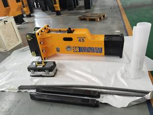 เครื่องเจาะไฮดรอลิกแบบกล่องรุ่น SB45 สำหรับอุตสาหกรรมก่อสร้างและเหมืองแร่ สภาพใหม่ พร้อมเครื่องยนต์หลัก รวมหัวเจาะ ค้อน และตลับลูกปืน - Product Image 2