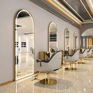 Espejo de Pared con Luces LED para Salón de Belleza, Muebles Modernos de Vidrio para Salón, Espejo Especial para Peluquería, Equipo de Salón - Product Image 1