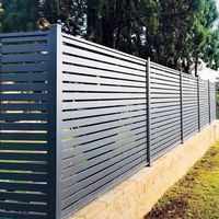 Isolation et protection du jardin Imperméabilisation et prévention des incendies Clôture verticale/à lamelles Panneau de clôture métallique en aluminium