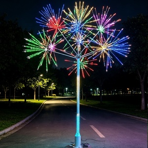 <span class=keywords><strong>Lumière</strong></span> LED <span class=keywords><strong>de</strong></span> <span class=keywords><strong>Noël</strong></span> personnalisée en forme <span class=keywords><strong>de</strong></span> feu d'artifice avec construction métallique étanche IP65, contrôle par application, décoration extérieure - Product Image 3