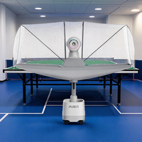 Máquina Lanzapelotas de Tenis Portátil Pusun DORAMAX, Máquina Lanzapelotas de Tenis con IA, Lanzador Automático de Pelotas, Máquina de Entrenamiento para Jugadores