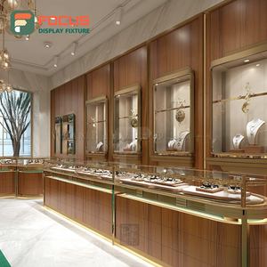 Fabricante de Sistemas Modernos de Exhibición de Joyería Personalizados, Mostrador de Exhibición para Joyería con Marco de Madera - Product Image 2