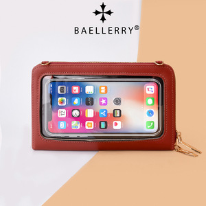 กระเป๋าสะพายข้างผู้หญิง Baellerry ทรงสี่เหลี่ยมแนวนอน กระเป๋าสะพายไหล่แบบมีซิป กระเป๋าใส่โทรศัพท์แบบหน้าจอสัมผัส เหมาะสำหรับการแต่งกายในชีวิตประจำวัน - Product Image 3