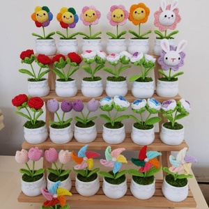 Regali di Natale Fai da Te: Girasoli Eterni, Decorazioni Floreali Artificiali all'Uncinetto, Animali all'Uncinetto, <span class=keywords><strong>Fiori</strong></span> in Vaso - Product Image 1