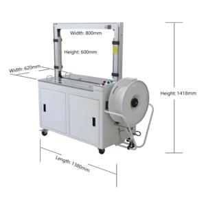 Máquina de embalaje de flejado de caja de cartón completamente automática de buena calidad para cinta de tira de PP