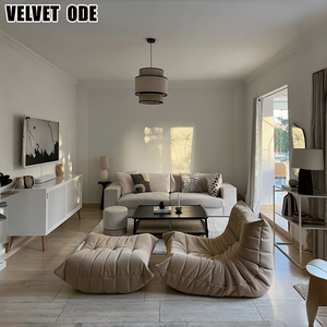 Sofá de Suelo Ligne Ro-set Tech Velvet Caterpillar T-ogo, Lavable, Ergonómico, Estilo Nórdico, para Sala de Estar - Product Image 2
