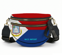 Sac à bandoulière léger pour femme avec fermeture éclair, motif drapeau du Panama, idéal pour les loisirs patriotiques