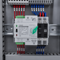 Interrupteur de transfert automatique certifié CE FHM3R-125-R PC 100A 220V/400V 2P/3P/4P Monophasé/Triphasé