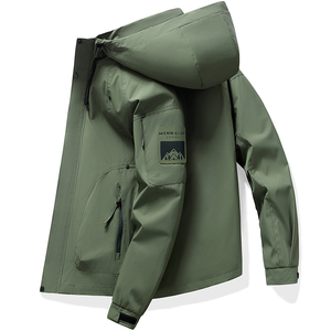 Chaqueta explosiva para hombre 2025, chaqueta holgada impermeable para hombre, chaqueta con capucha cortavientos para primavera y otoño, estilo informal y a la moda. - Product Image 2