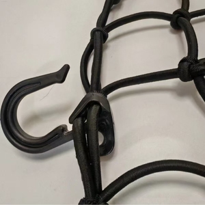 Red de sujeción de látex personalizada para <span class=keywords><strong>cascos</strong></span> de motocicletas, bicicletas y bicicletas eléctricas con correas elásticas y ganchos de ABS premium engrosados - Product Image 3