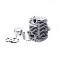 Kit Piston 33mm TU26 pour Moteur 2 Temps – Pièces Détachées pour Débroussailleuse et Coupe-Haie – Ensemble Cylindre