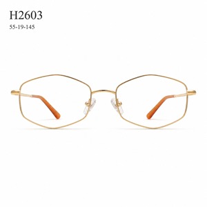 Montura óptica metálica octogonal para <span class=keywords><strong>gafas</strong></span>, con patillas <span class=keywords><strong>de</strong></span> acetato y detalles <span class=keywords><strong>de</strong></span> alambre fino, 5 colores, venta al por mayor - Product Image 1