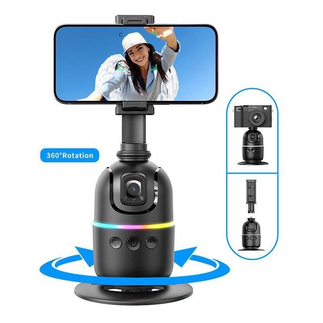 New P03P05 Mobile Desktop Gimbal Stabilizer Intelligent AI 360° Anti-Shake Live Photography Face Recognition Tracking Fill Light