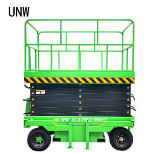 O mini elevador móvel 5.9m hidráulico exterior Scissor elevadores semi elétricos móveis da plataforma do elevador 240kg - Product Image 3