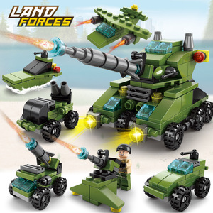 6 trong 1 nặng kỹ thuật nhà xi măng mixer mini loader Xe Tải xe mô hình cổ điển gạch đồ chơi thành phố khối xây dựng bộ - Product Image 3