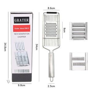 Rallador de Queso Profesional 4 en 1 de Acero Inoxidable, Rallador/Pelador/Cortador de Verduras y Frutas para Cocina - Product Image 4