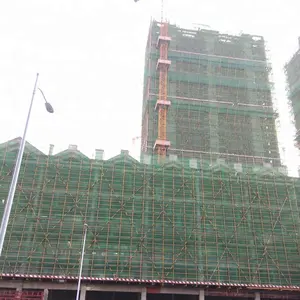 Jaring pengaman jaring konstruksi digunakan dalam bangunan atau konstruksi untuk keselamatan