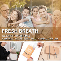 Ensemble de gratte-langue en acier inoxydable personnalisé, lot de 2, réduit la mauvaise haleine, hygiène buccale, soin des dents, nettoyeur de langue pour adultes