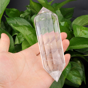 Cristaux Vogel à 24 faces en quartz clair et quartz rose, à double terminaison, pointe de guérison - Product Image 2