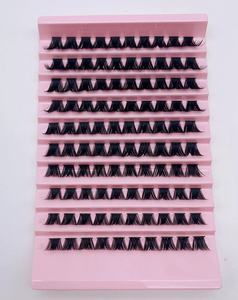 Kit de Extensiones de Pestañas Profesionales al por Mayor, Grupos de Pestañas Individuales para Hacerlo Usted Mismo, Pelo Sintético Natural para Segmentos Precortados, Negro - Product Image 4