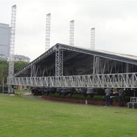 Système de scène événementielle avec structure de toit pour concert, longue durée de vie, excellente résistance au vent, structure de toit de scène en aluminium pour concert